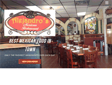 Tablet Screenshot of alejandrosmexicanrestaurant.com